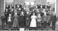 lao1896[1].jpg - LaOtto School, Noble Co. Indiana - 1896 Purl Zenus Baber is Back Row, Far right.